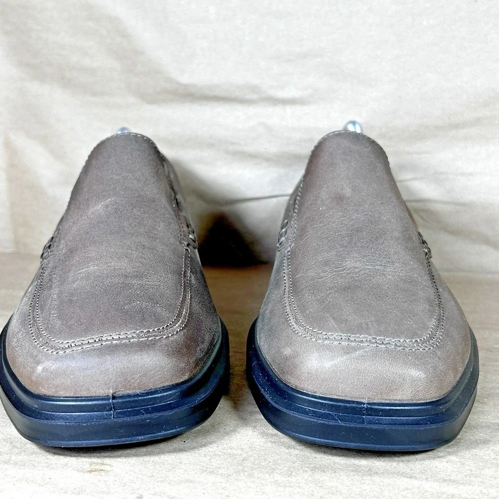 Ecco Men's US 9 - 9.5 EU 43 HELSINKI 2.0 Loafer Slip On‎ Taupe Leather Shoes